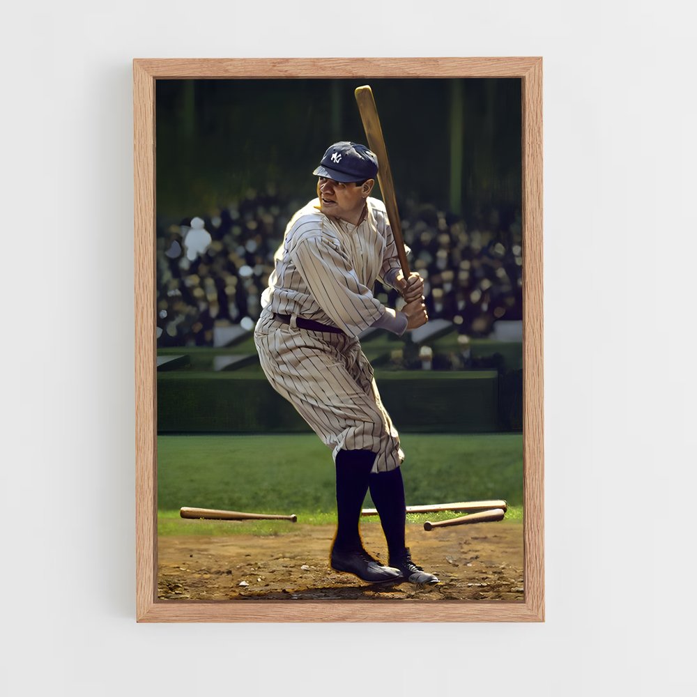 Poster Babe ruth – affiche Baseball (vue 4)